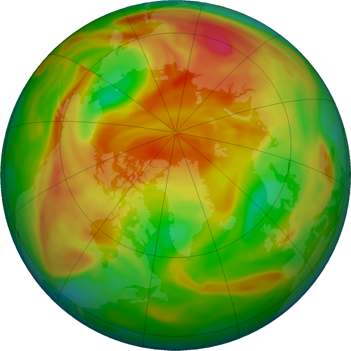 Arctic ozone map for 21 April 2023